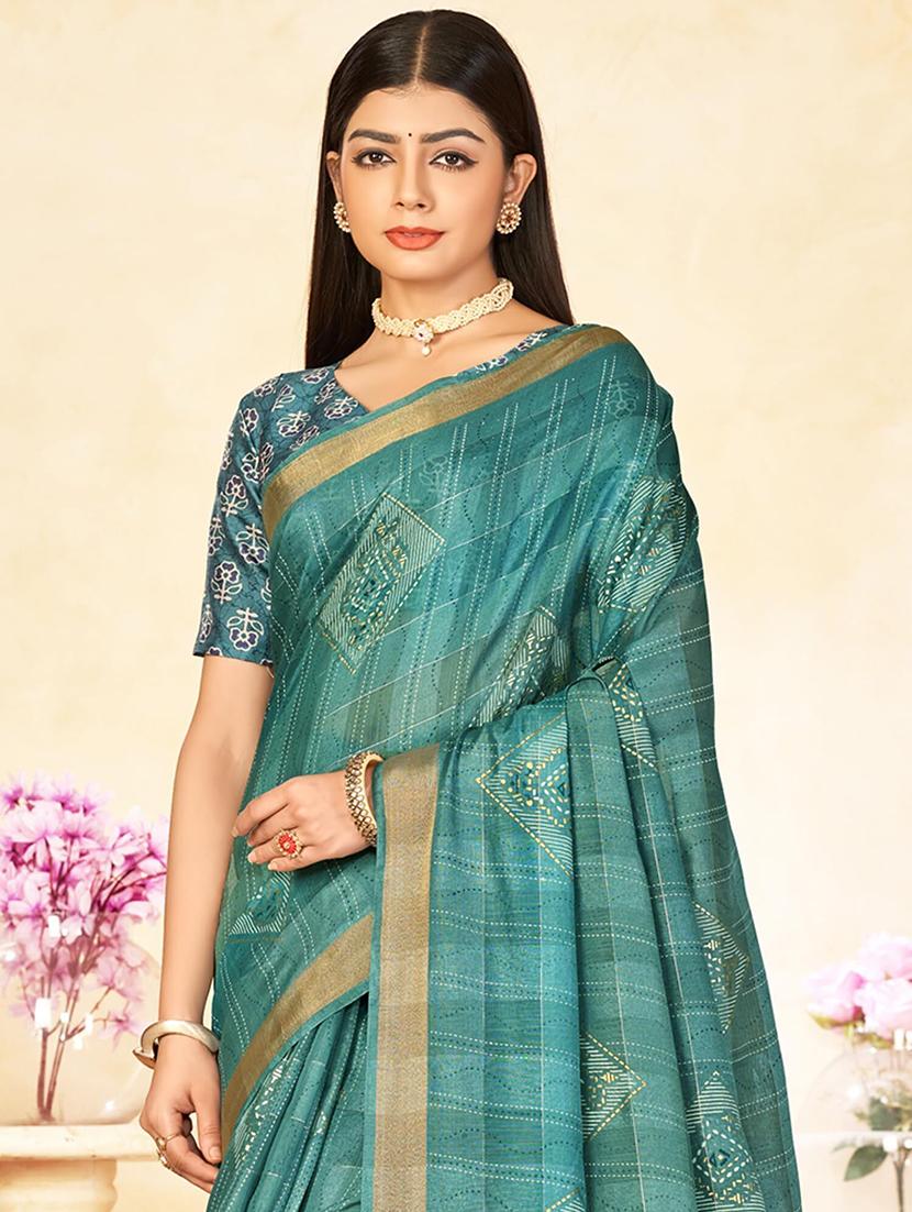 women printed saree - 21567760 - Standard Image - 2