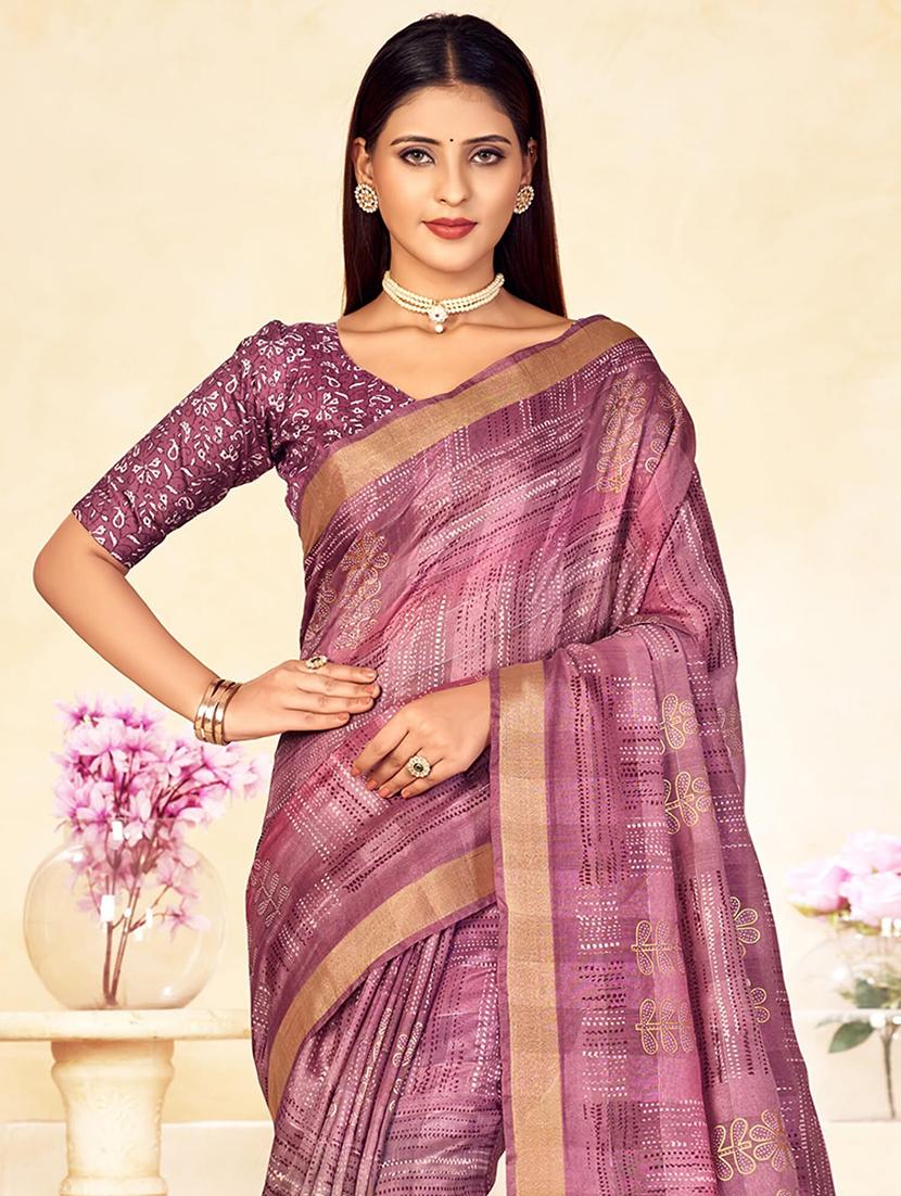 women printed saree - 21567764 - Standard Image - 2