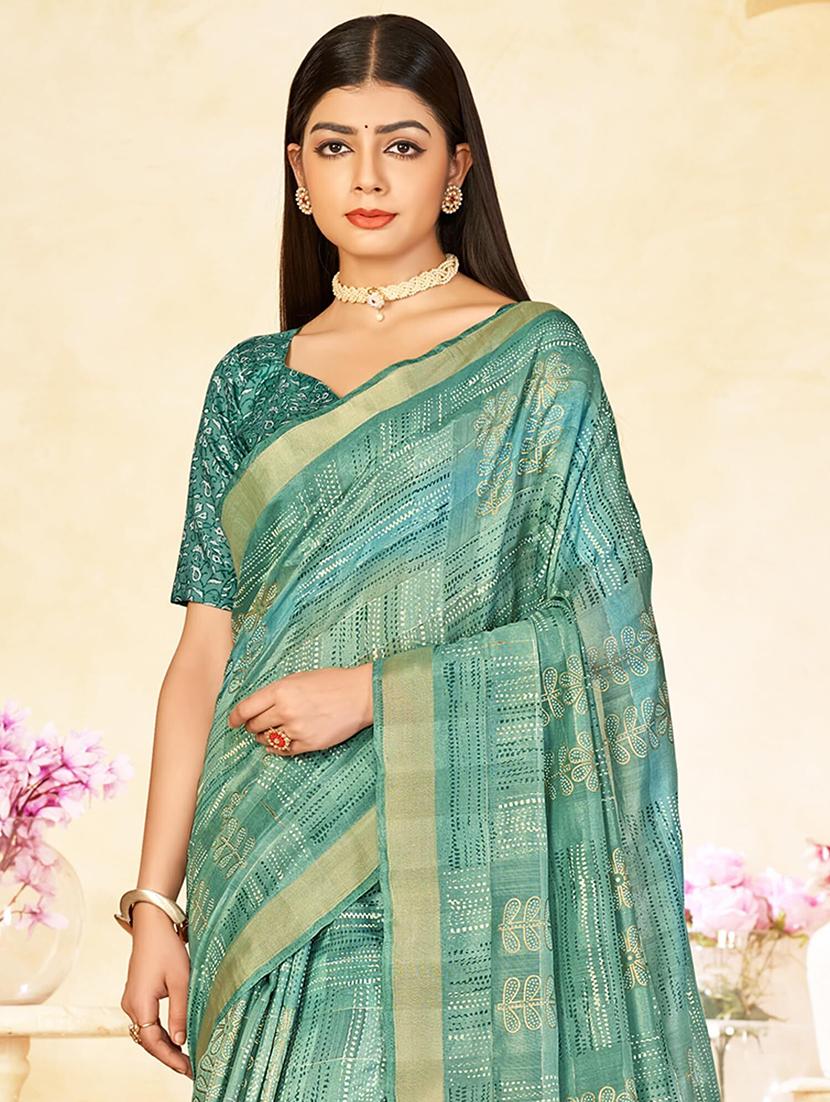 women printed saree - 21567765 - Standard Image - 2