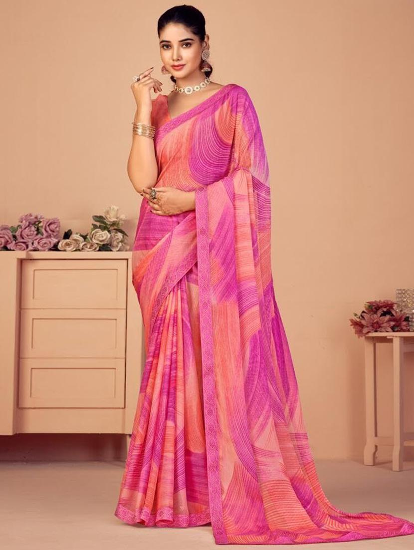 women printed saree