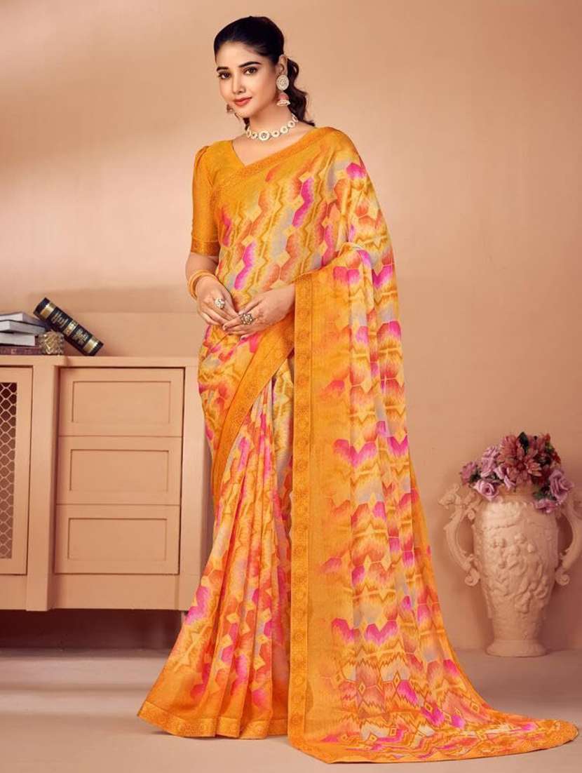 women printed saree
