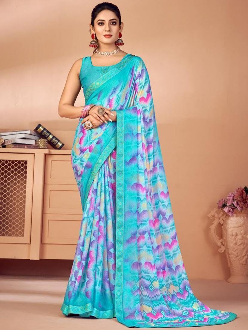 women printed saree - 21567769 - Zoom Image - 0