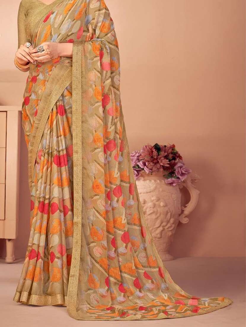 women printed saree - 21567770 -  Standard Image - 2