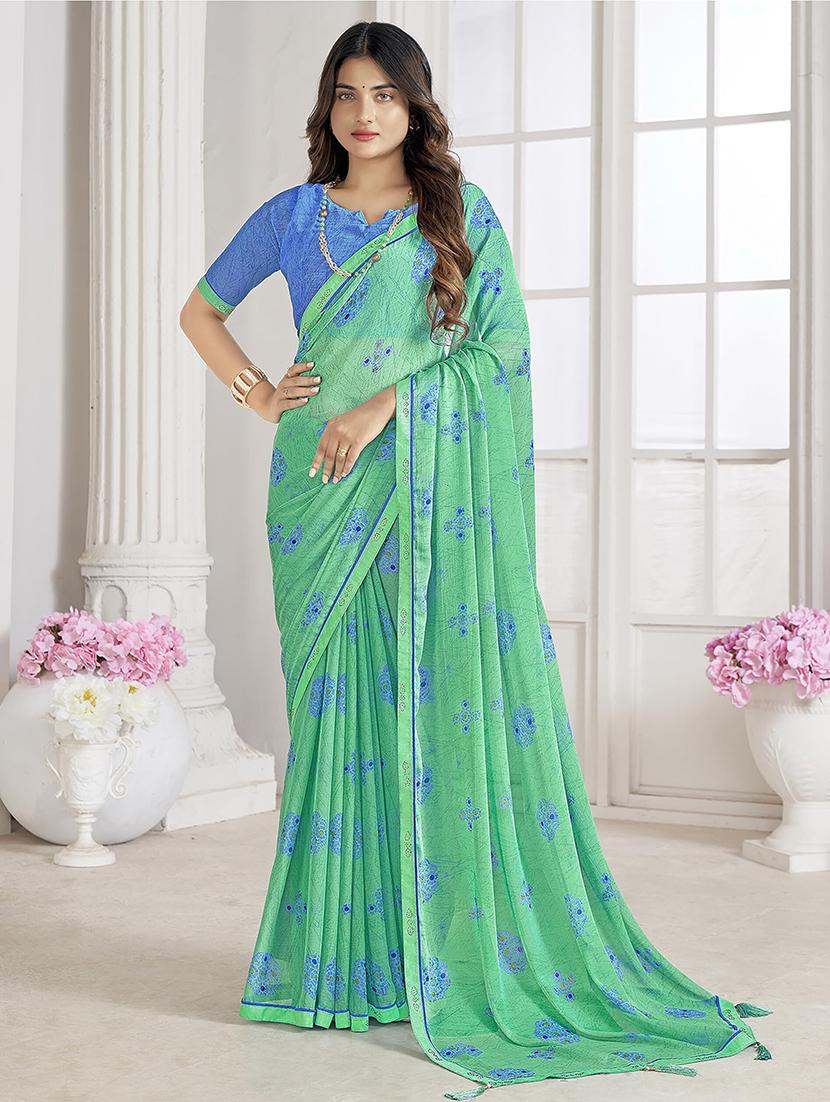 women printed saree - 21567775 - Zoom Image - 0