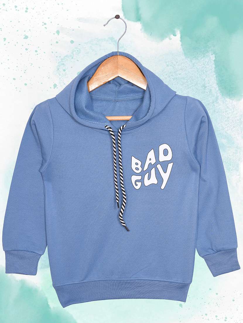 boys long sleeves front & back print sweatshirt