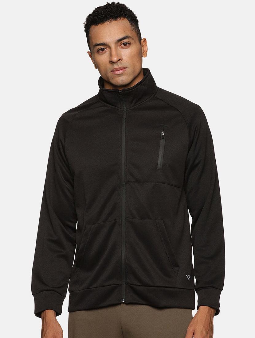 black polyester casual jacket - 21567872 - Zoom Image - 0