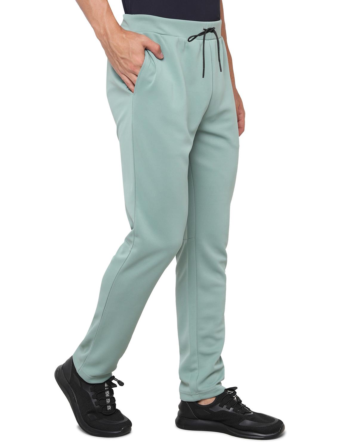 olive polyester ankle length track pant - 21567949 - Standard Image - 2