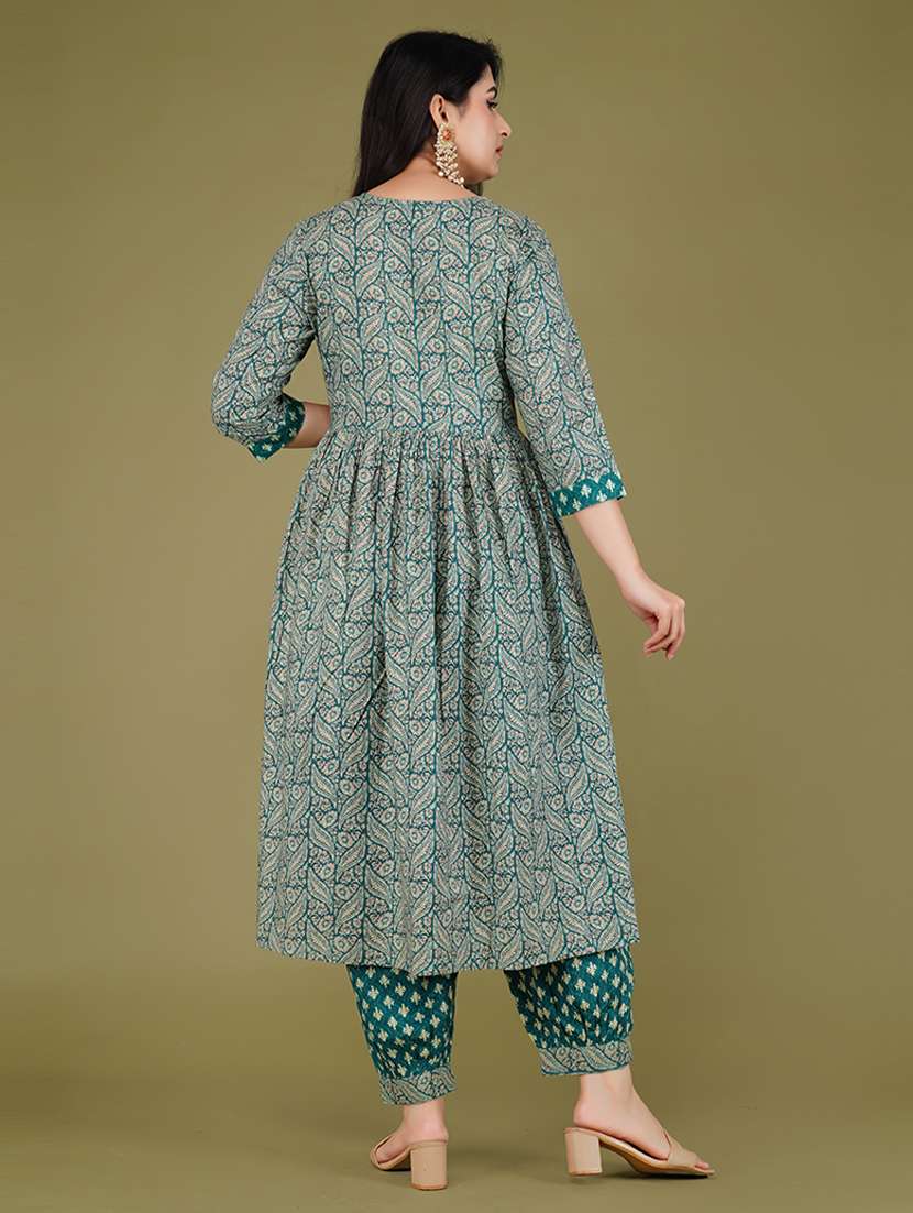 women printed kurta salwar set with dupatta - 21568135 -  Standard Image - 2