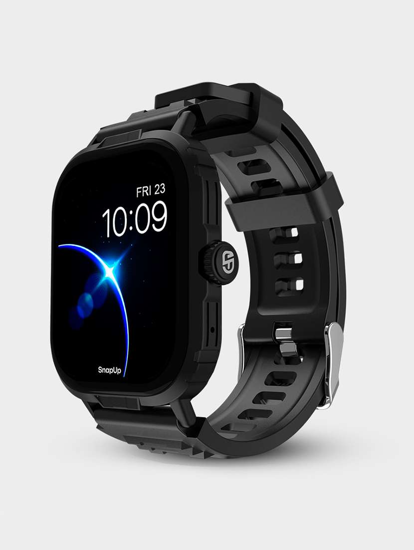snapup vision ultra bluetooth calling smartwatch (black)