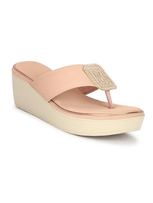 women nude platforms wedge - 21568308 - Standard Image - 0
