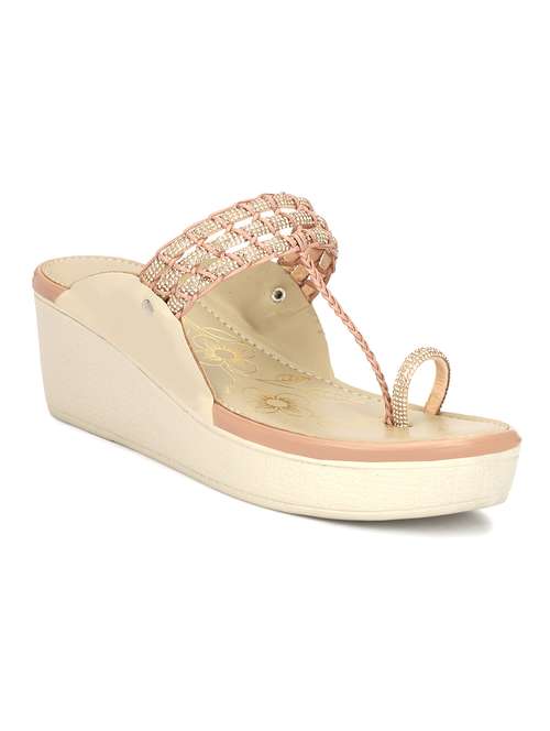 women nude platforms wedge - 21568312 -  Standard Image - 0