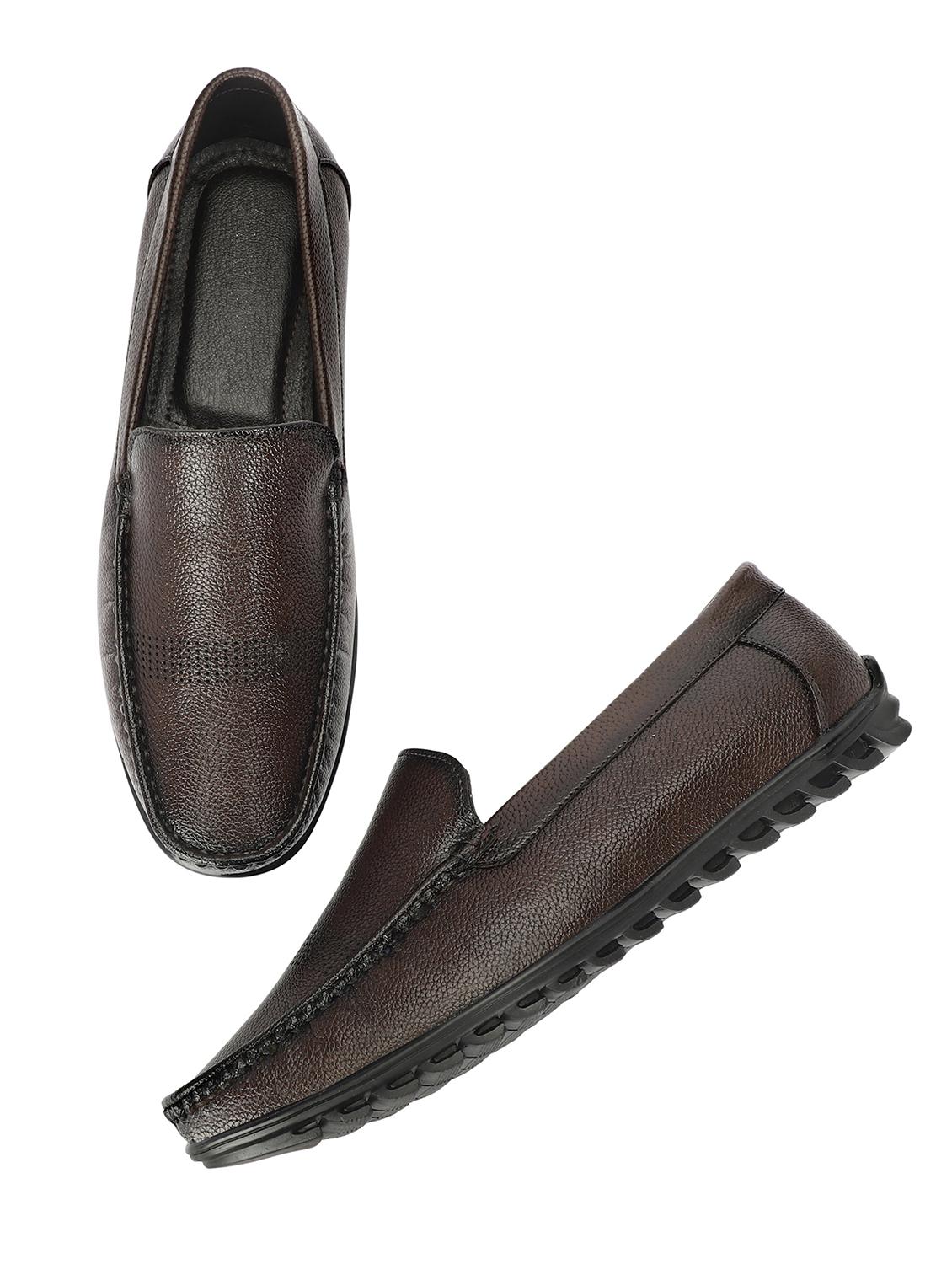 men brown slip on loafers - 21568426 - Standard Image - 2