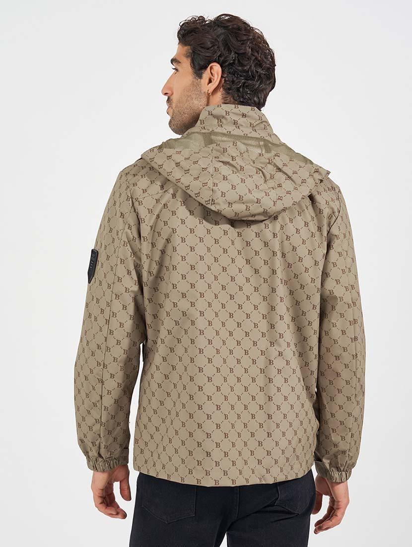 men printed long sleeves casual jacket - 21569241 - Standard Image - 2