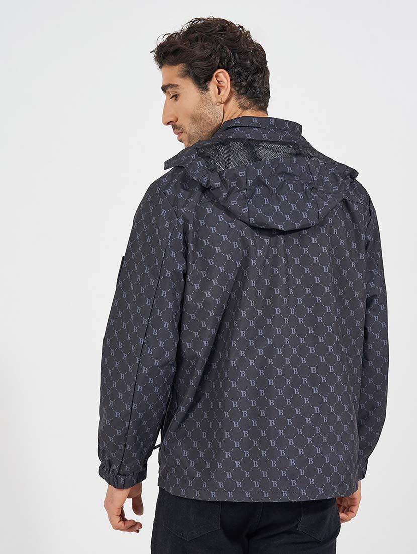men printed long sleeves casual jacket - 21569242 - Standard Image - 2