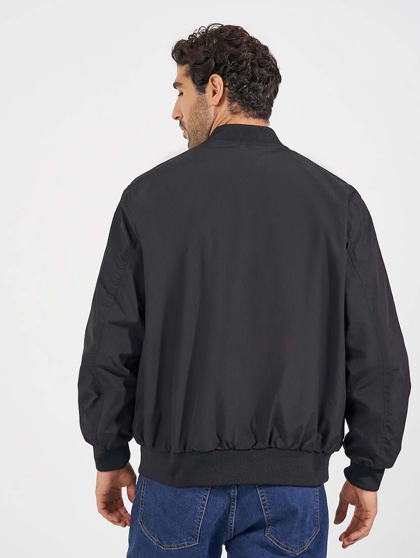 men solid long sleeves casual jacket - 21569246 - Standard Image - 2