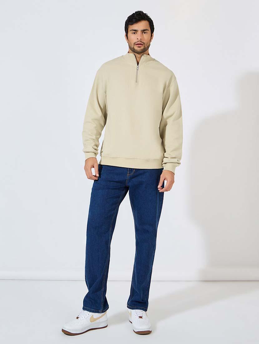 men long sleeves plain sweatshirt - 21569265 - Standard Image - 2