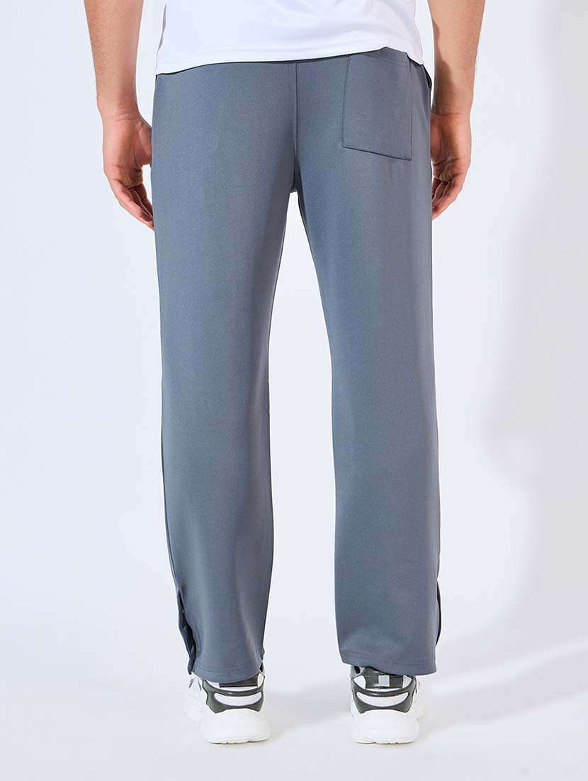 men solid regular fit full length track pant - 21569284 -  Standard Image - 2