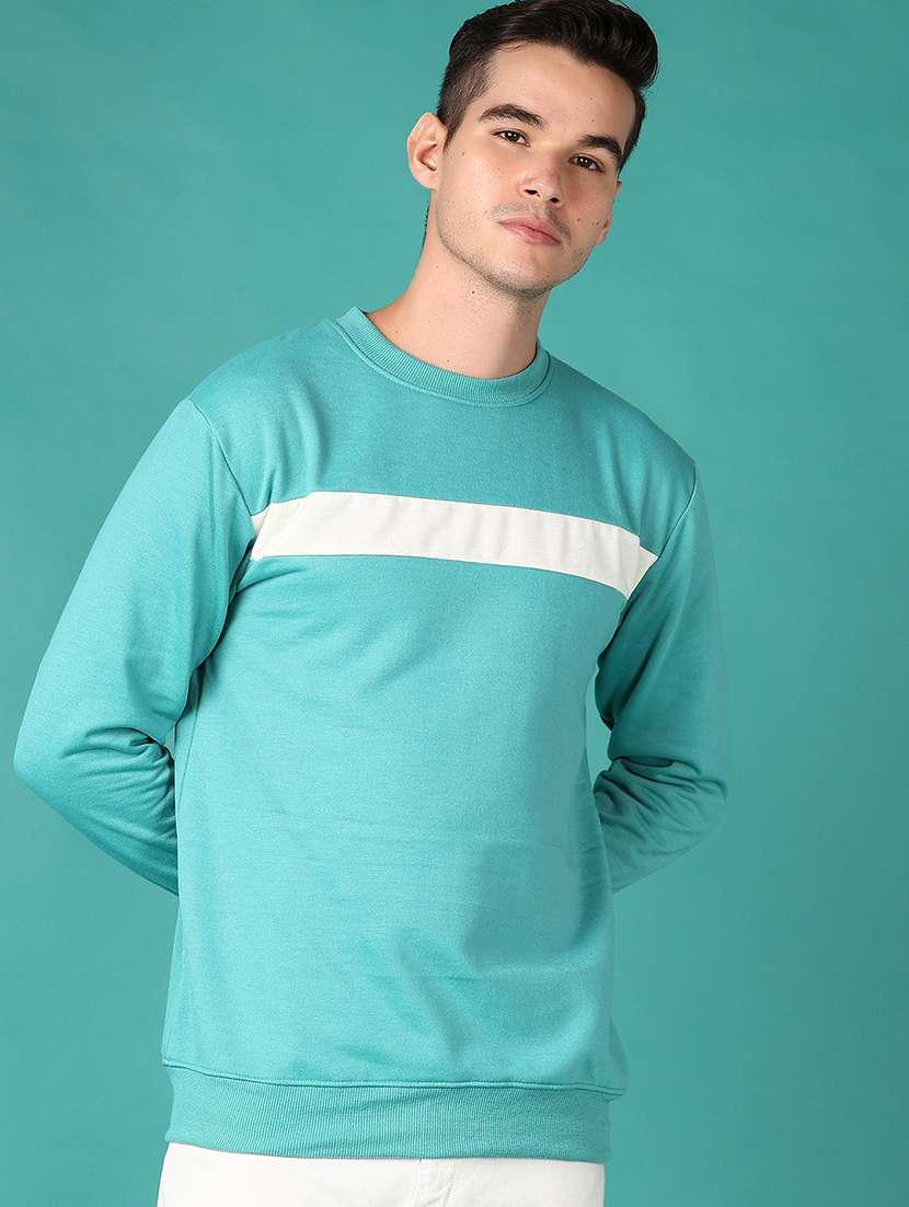 men long sleeves color block sweatshirt - 21569577 -  Standard Image - 2