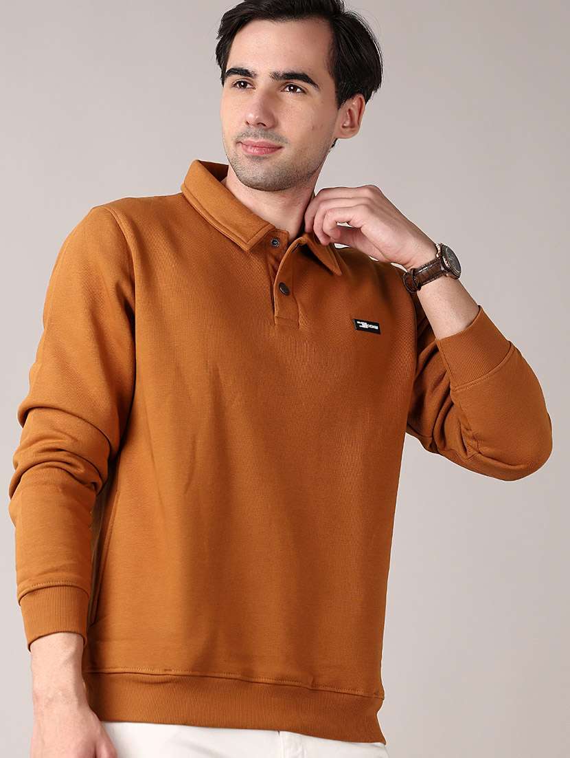 men long sleeve plain sweatshirt - 21569613 -  Standard Image - 2