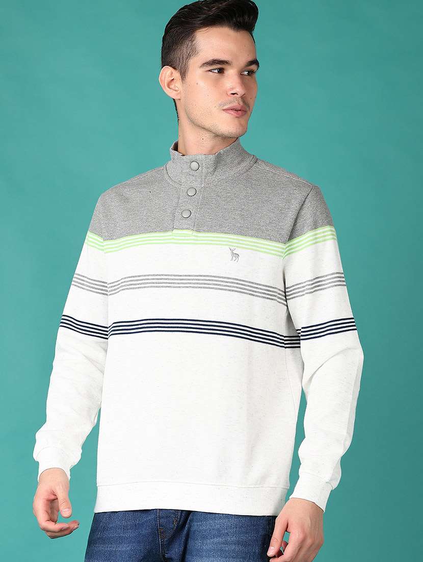 men striped long sleeve sweatshirt - 21569620 -  Standard Image - 2