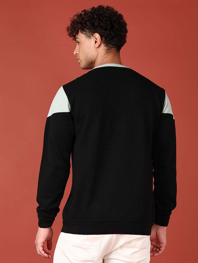 men color block long sleeve regular fit sweatshirt - 21569639 - Standard Image - 2