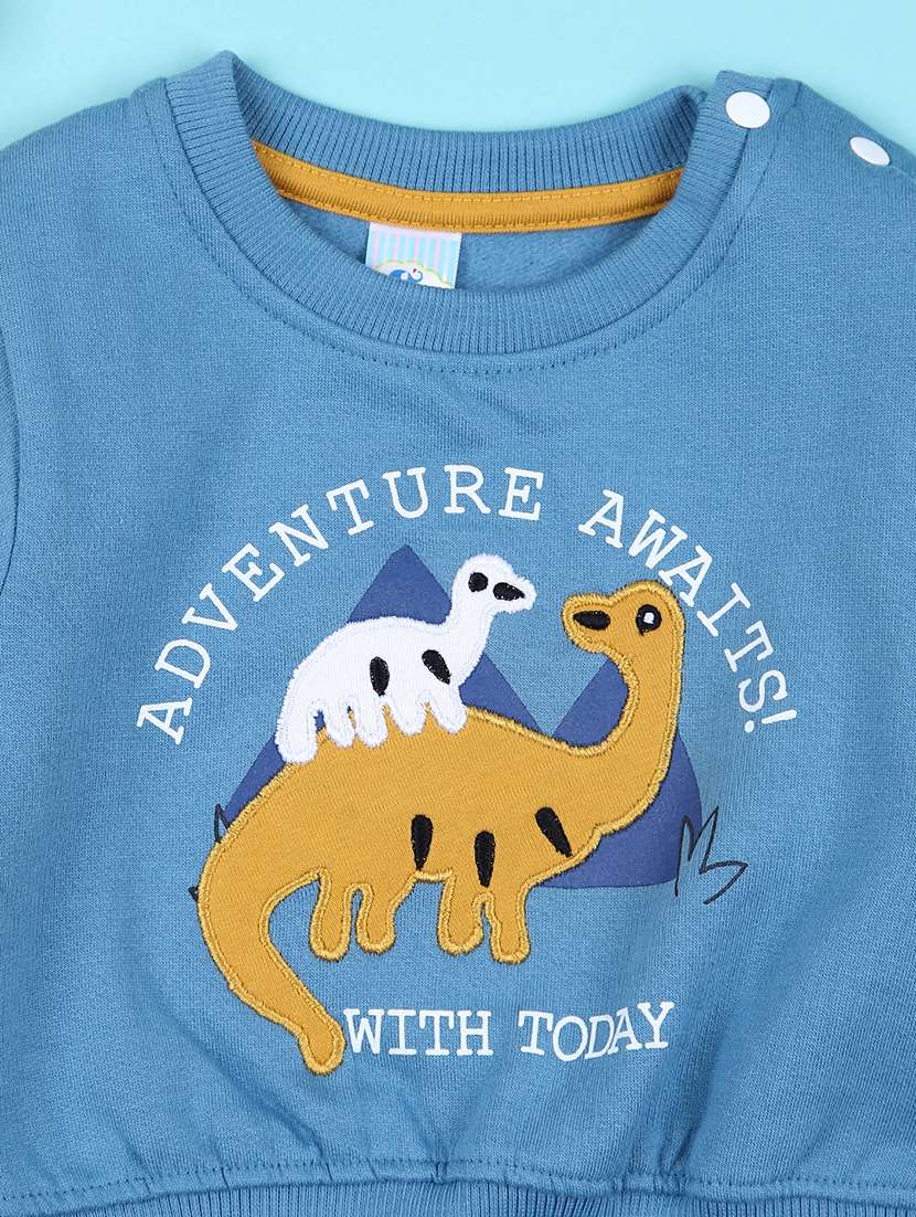 boys front print long sleeves sweatshirt - 21569658 -  Standard Image - 2