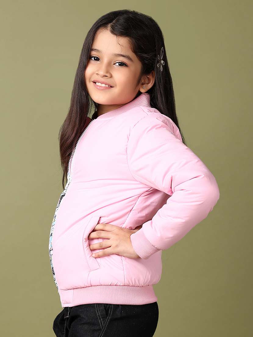 girls color block long sleeve jacket - 21569662 -  Standard Image - 2