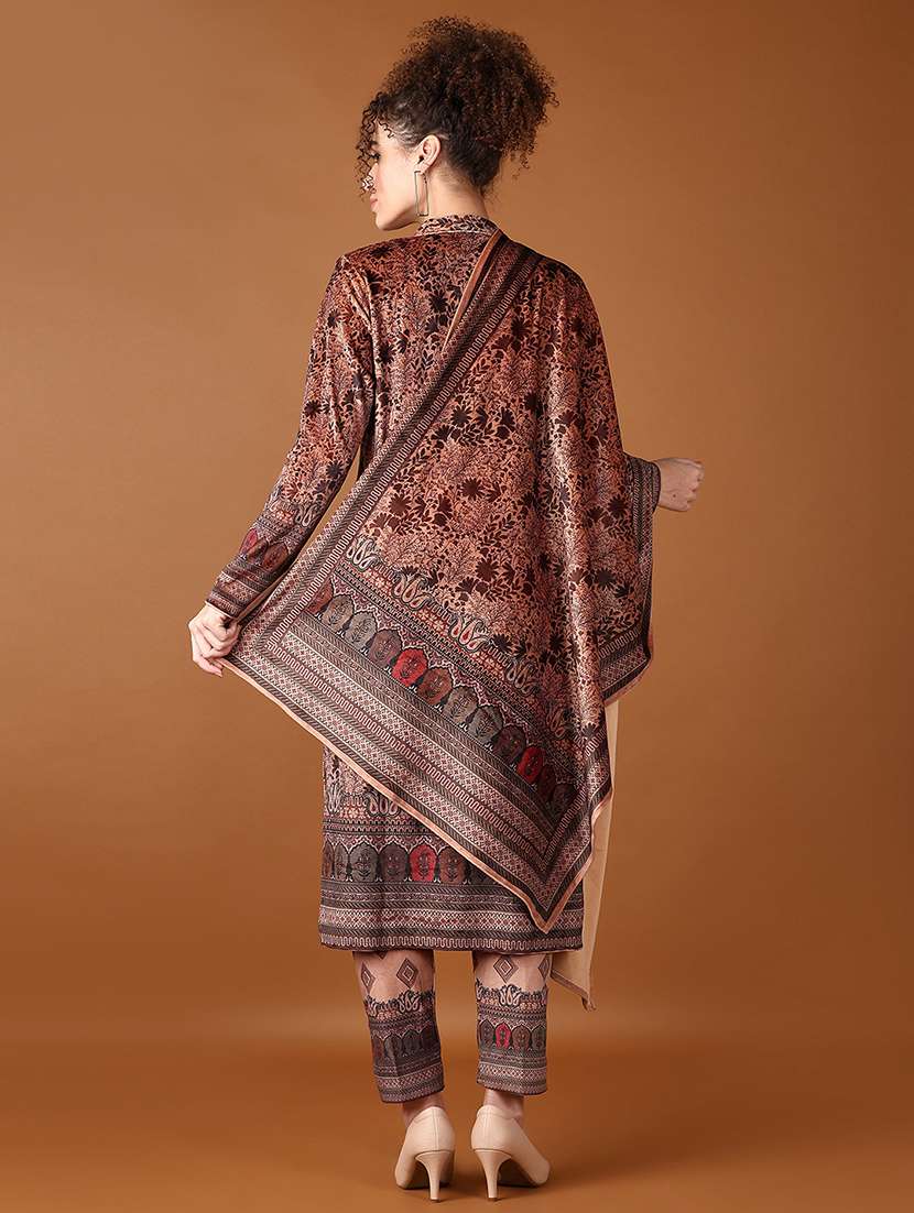 women floral kurta pant set with dupatta - 21569689 -  Standard Image - 2