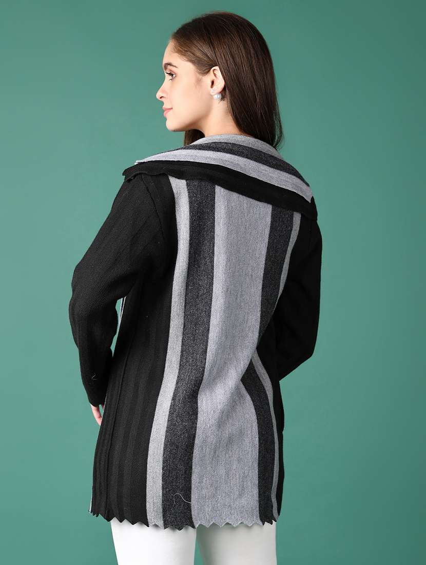 women striped long sleeve cardigan - 21569756 -  Standard Image - 2