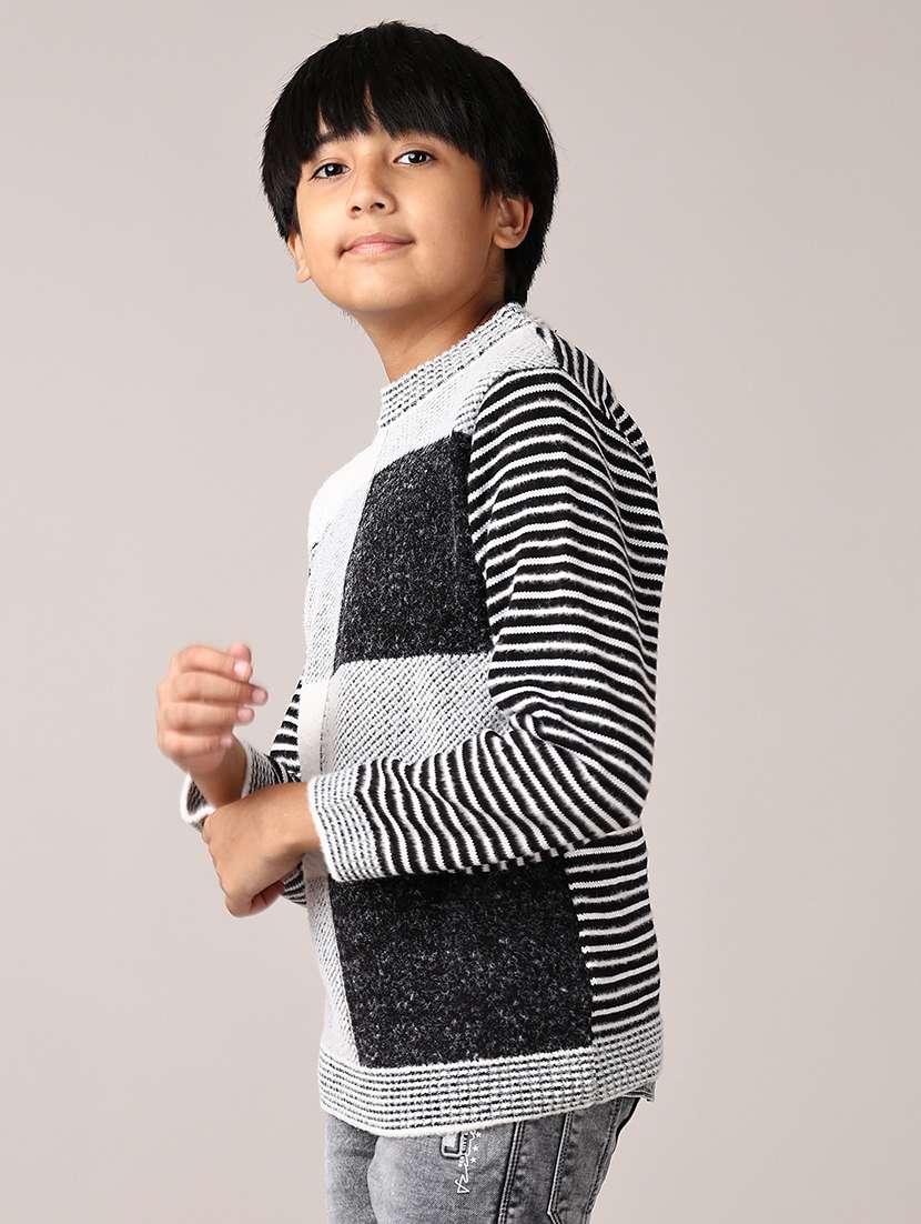 boys checkered long sleeve pullover sweater - 21569797 -  Standard Image - 2
