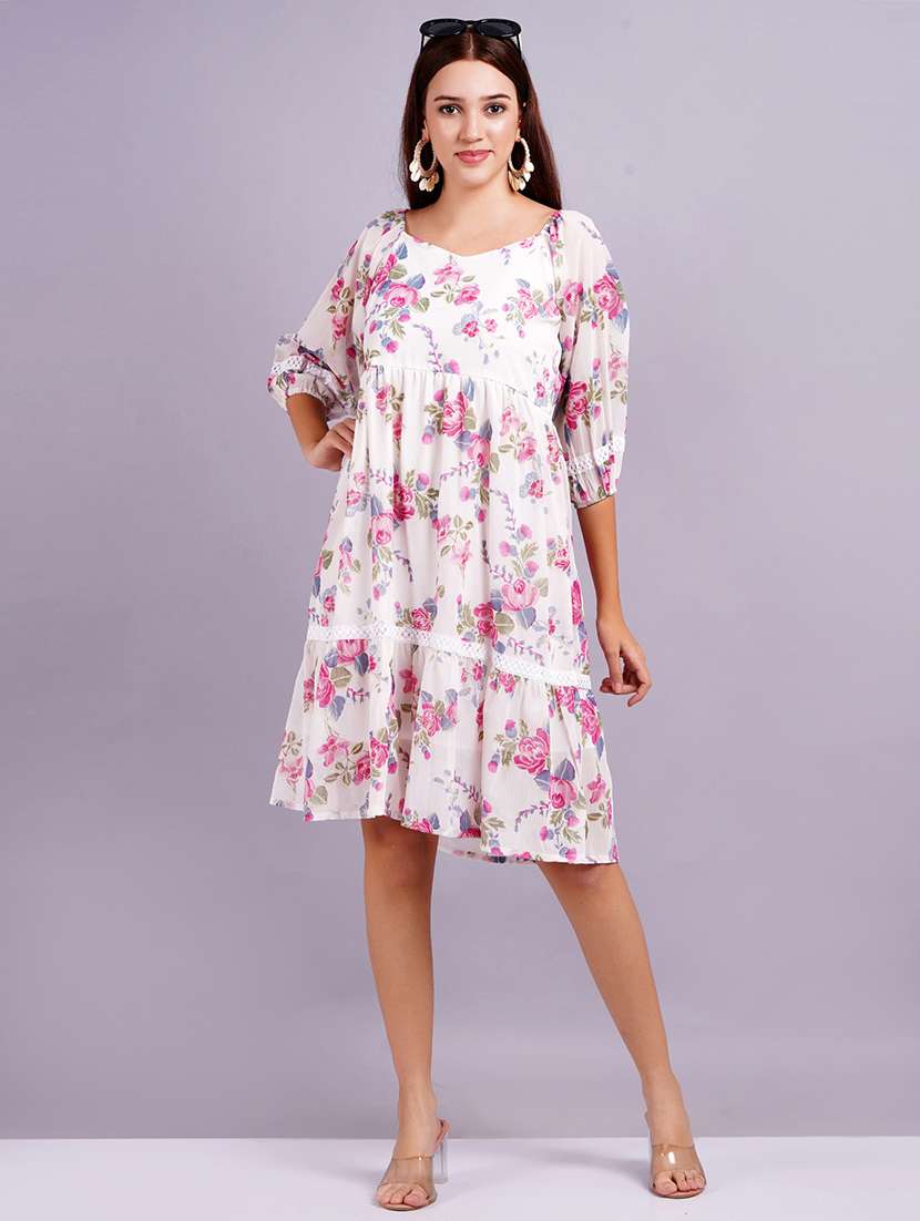 women floral printed tiered dress - 21570498 - Zoom Image - 0