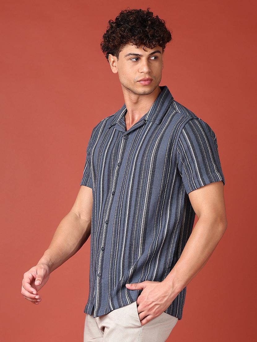 men striped short sleeve shirt - 21570658 - Standard Image - 2