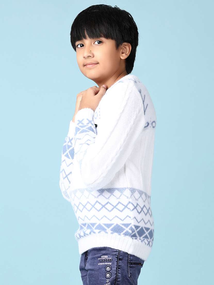 boys self designed long sleeve sweater - 21570744 -  Standard Image - 2