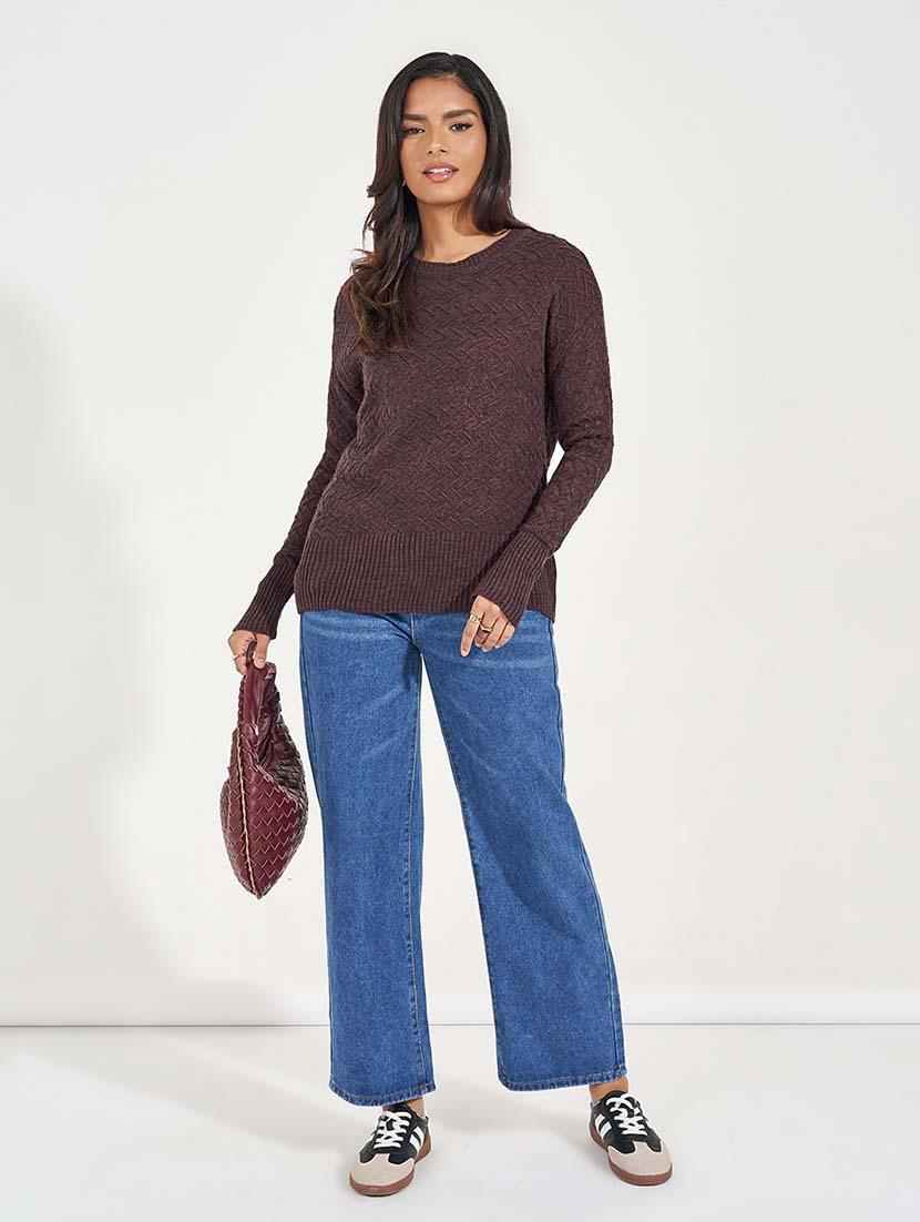 women long sleeve self-designed pullover - 21571441 - Standard Image - 2