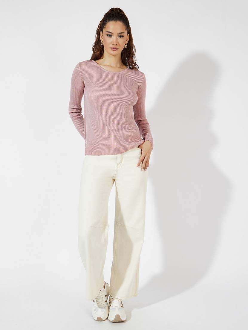 women long sleeve self-designed pullover - 21571446 - Standard Image - 2