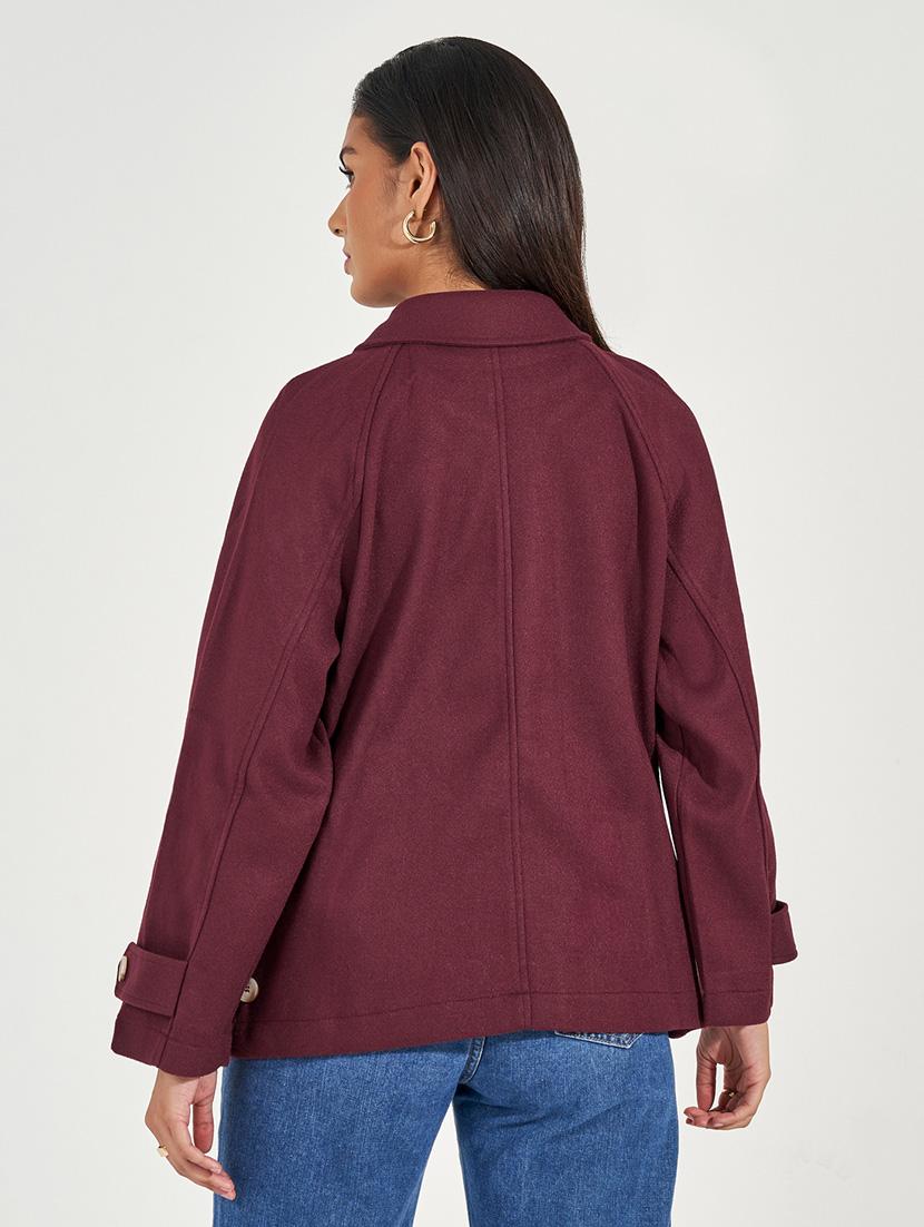 women purple solid ful sleeve regular jacket - 21571474 - Standard Image - 2