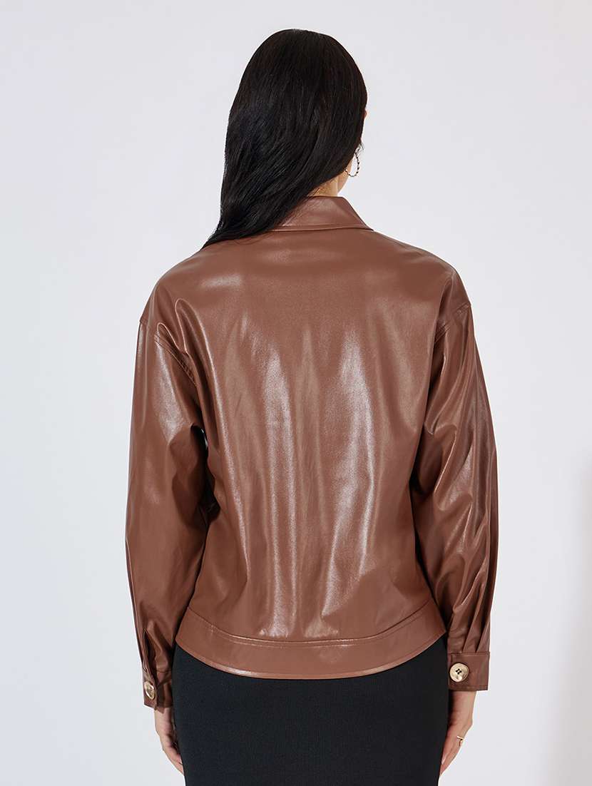 women long sleeve solid regular jacket - 21571482 - Standard Image - 2