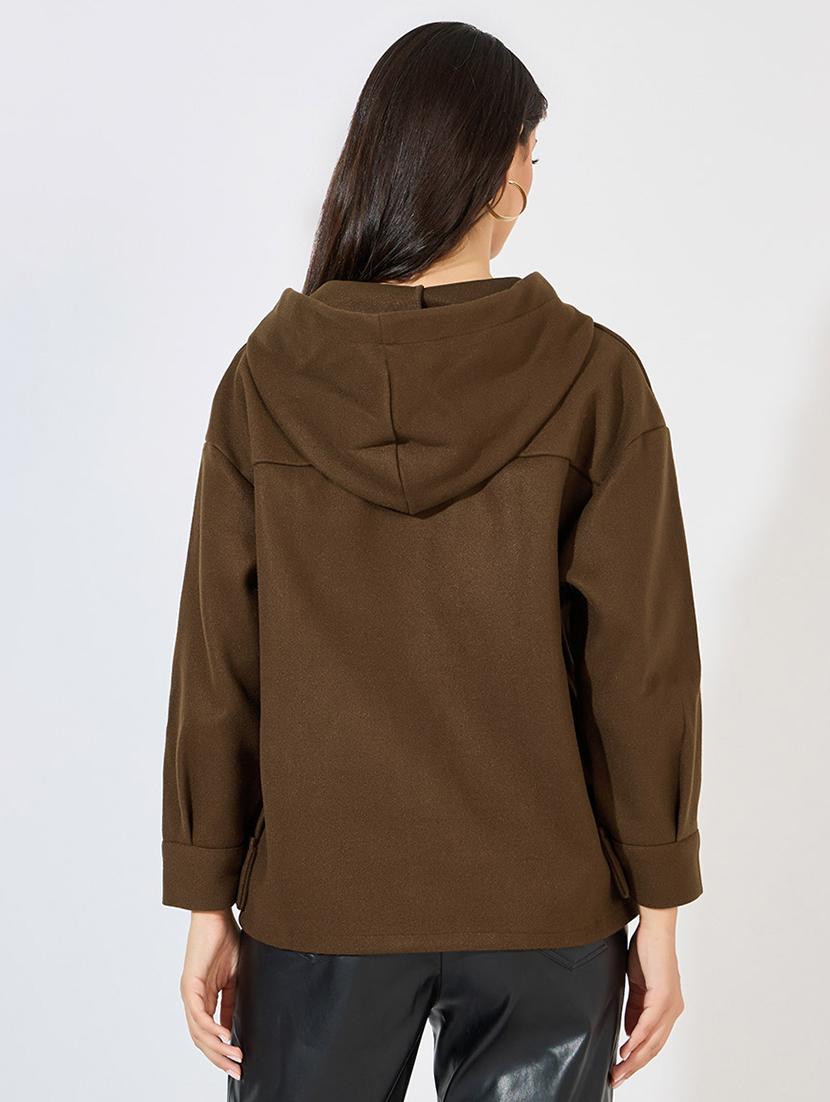 women long sleeve solid regular jacket - 21571490 - Standard Image - 2