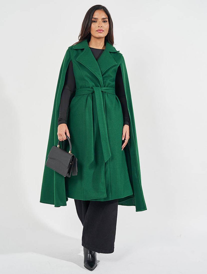 women full sleeve solid overcoat - 21571517 - Zoom Image - 0