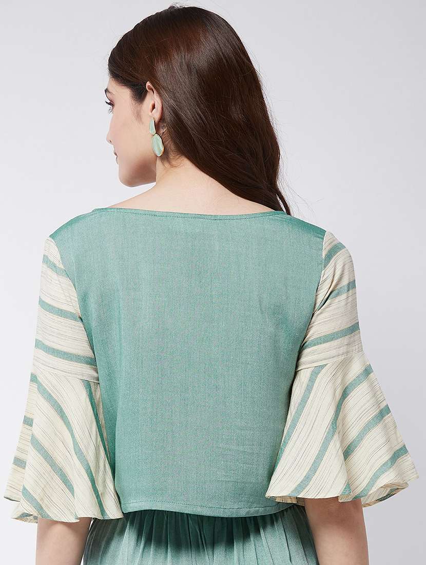 women green self-designed regular top - 21571653 -  Standard Image - 2