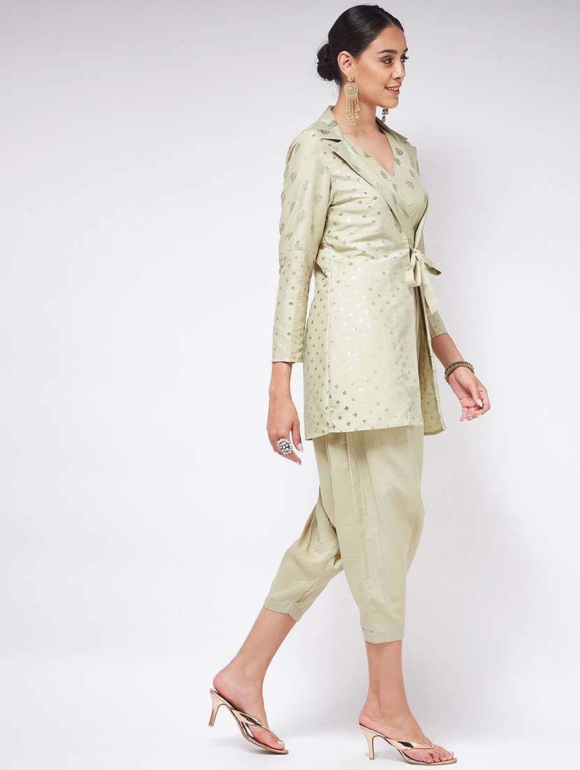 women green printed full leg jumpsuit - 21571662 -  Standard Image - 2