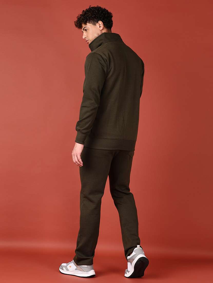 men long sleeves solid full length track suit - 21572196 -  Standard Image - 2