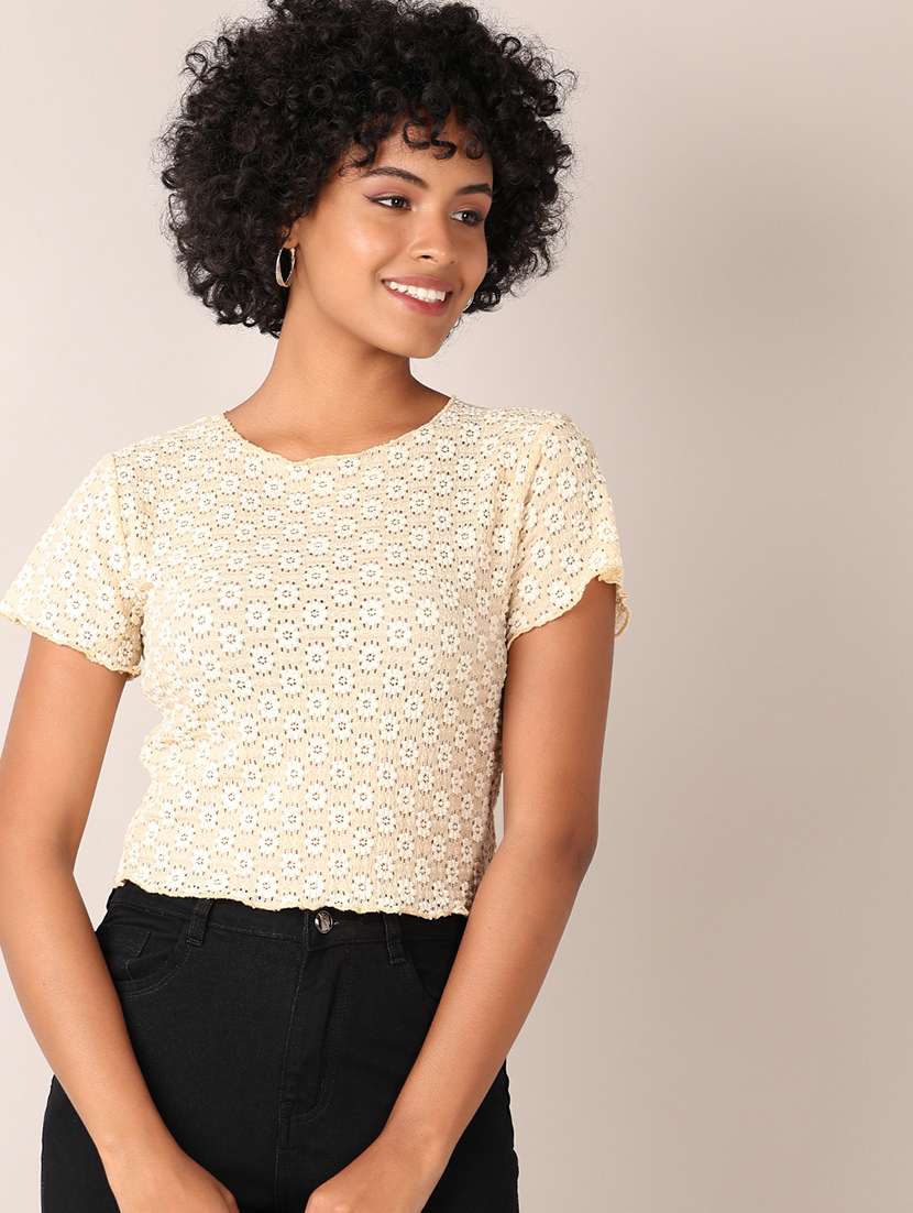 women self designed crop top - 21572229 -  Standard Image - 2