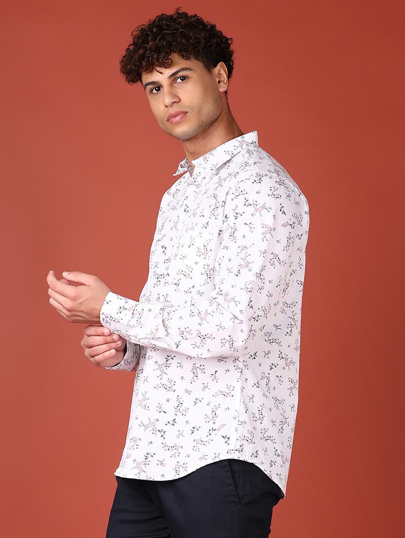 men printed collared long sleeves casual shirt - 21572246 - Standard Image - 2