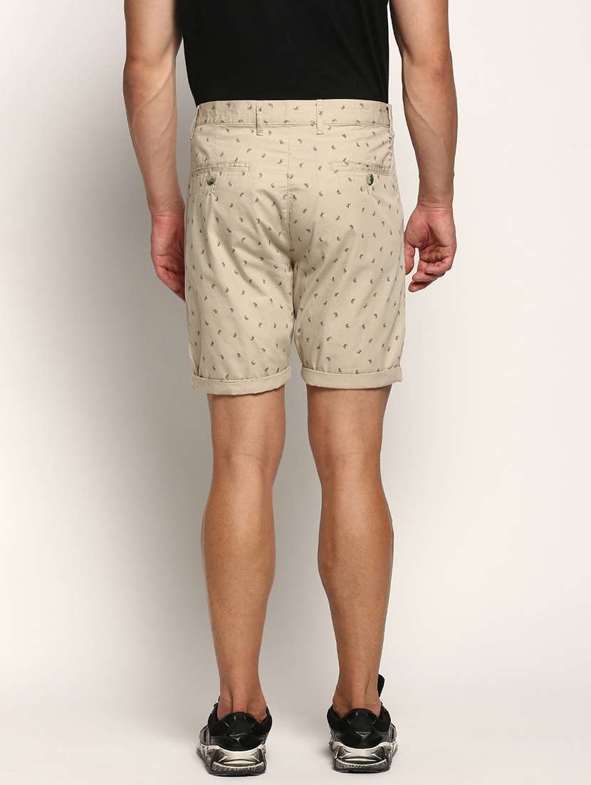 men beige printed bermuda short - 21573047 - Standard Image - 2