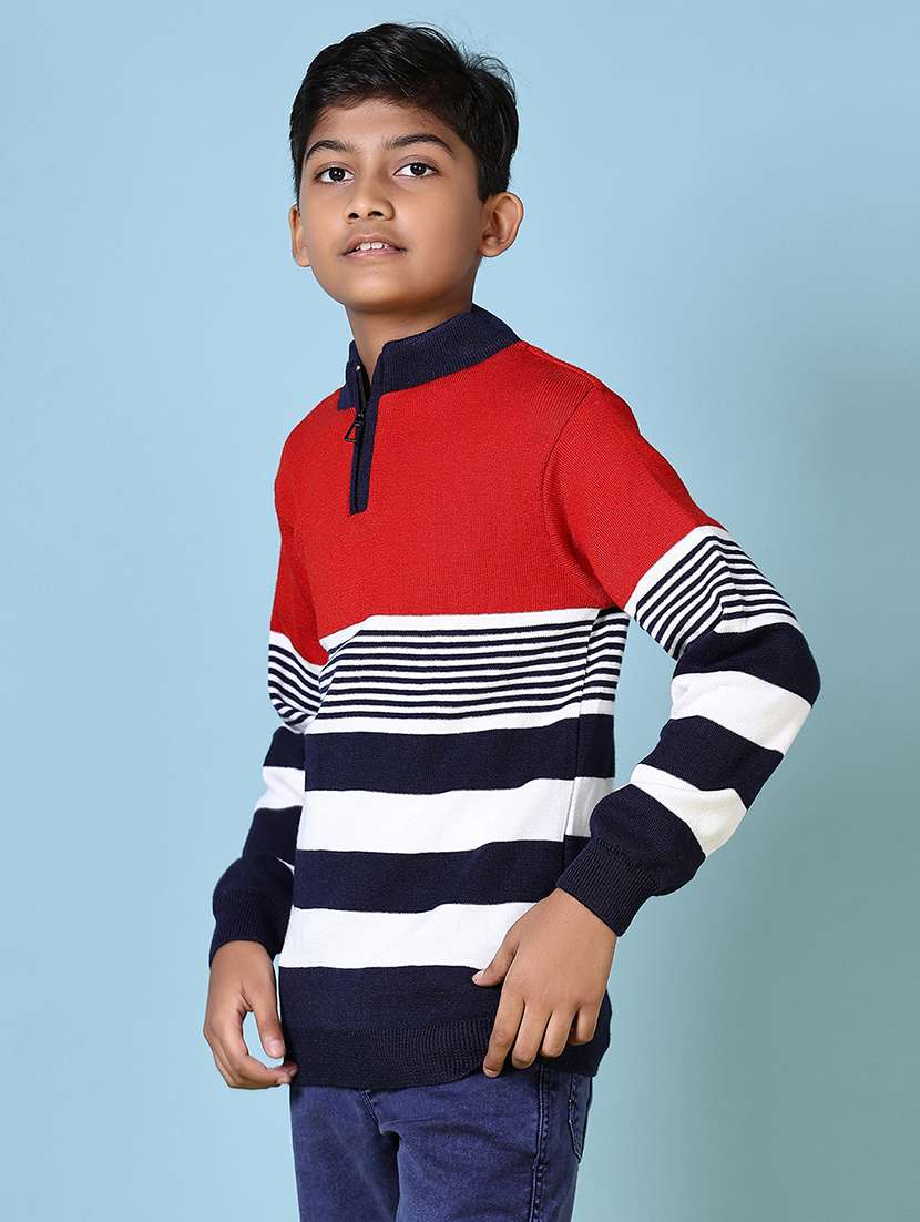 boys long sleeves striped sweater - 21573072 -  Standard Image - 2