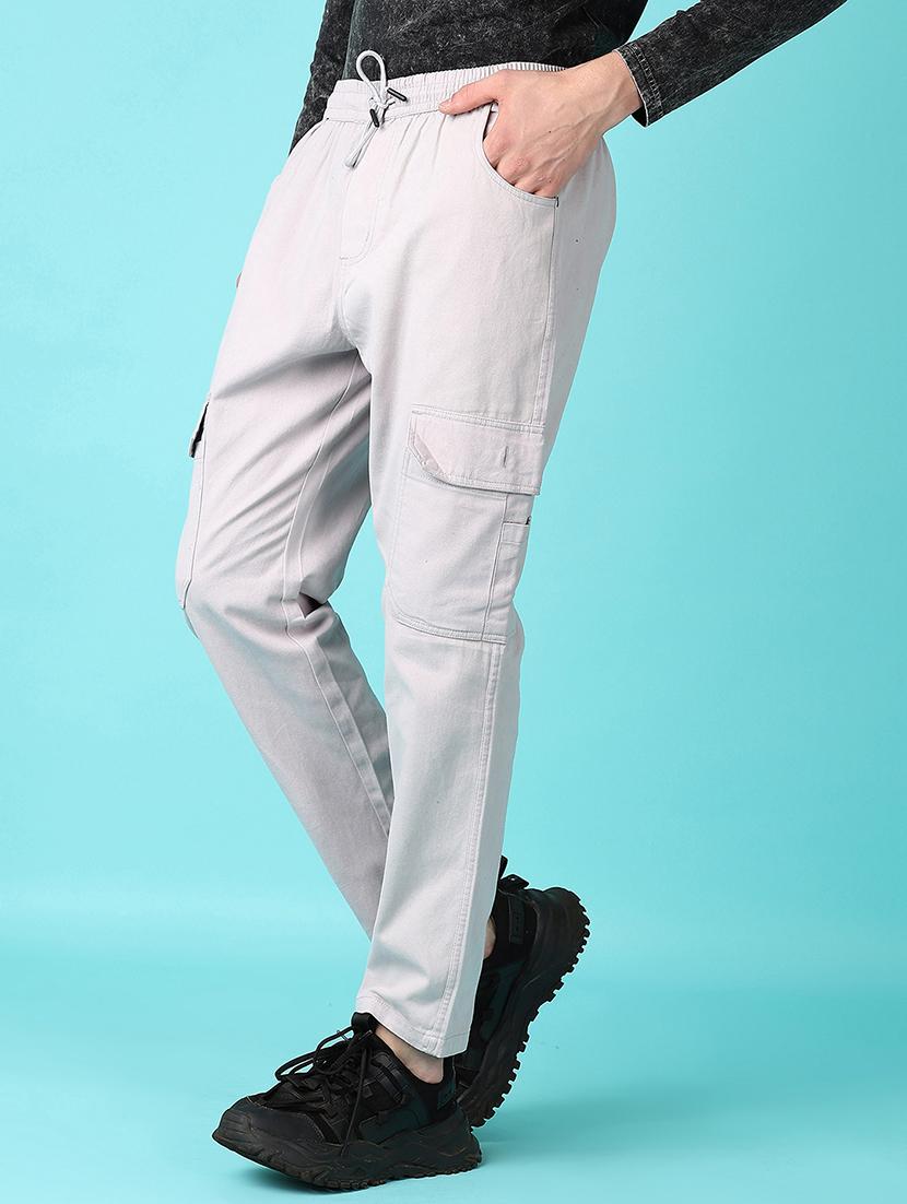 light grey twill cargos - 21573160 - Standard Image - 2