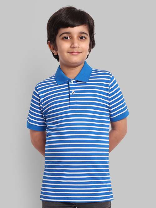 boys striped short sleeves polo t-shirt - 21573751 - Standard Image - 0
