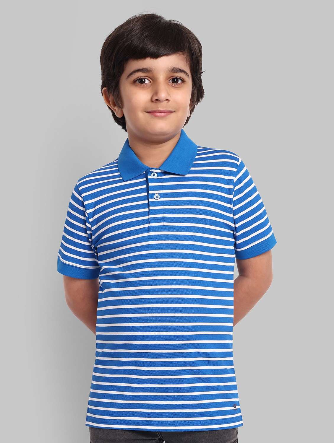 boys striped short sleeves polo t-shirt