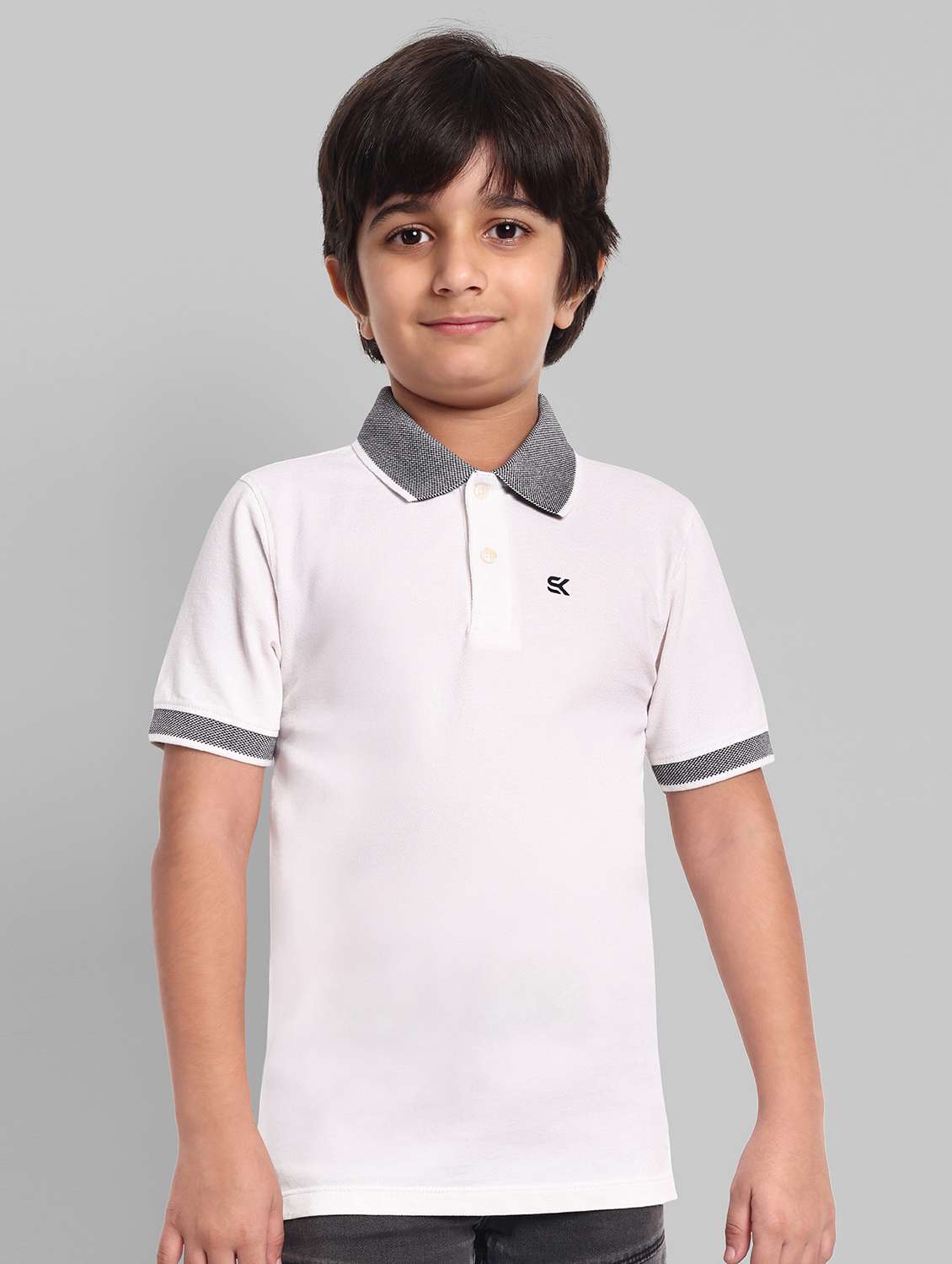 boys solid short sleeves polo t-shirt